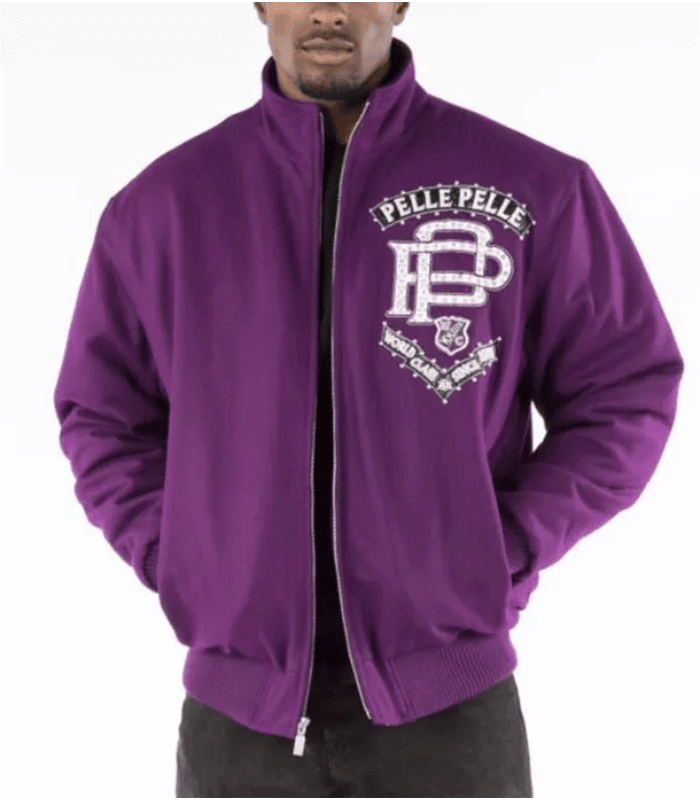 Pelle Pelle Mens Elite Series Light Purple Jacket image 0
