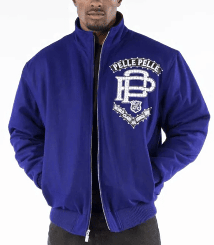 Pelle Pelle Mens Elite Series Blue Jacket image 0