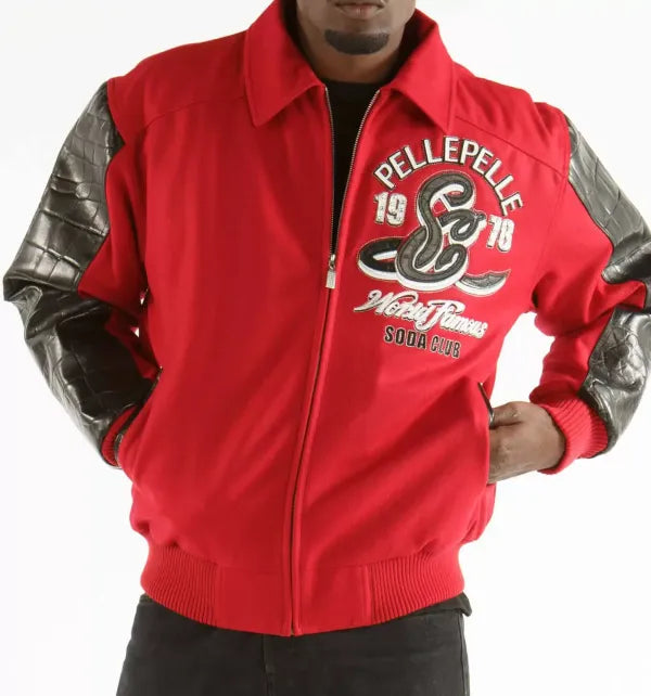 Pelle Pelle Red Blouson Soda Club 1978 Jacket image 0