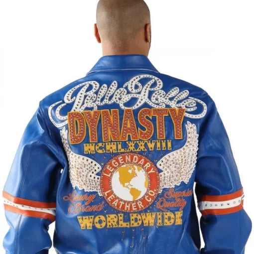 Worldwide Dynasty By Pelle Pelle Blue Jacket image 0