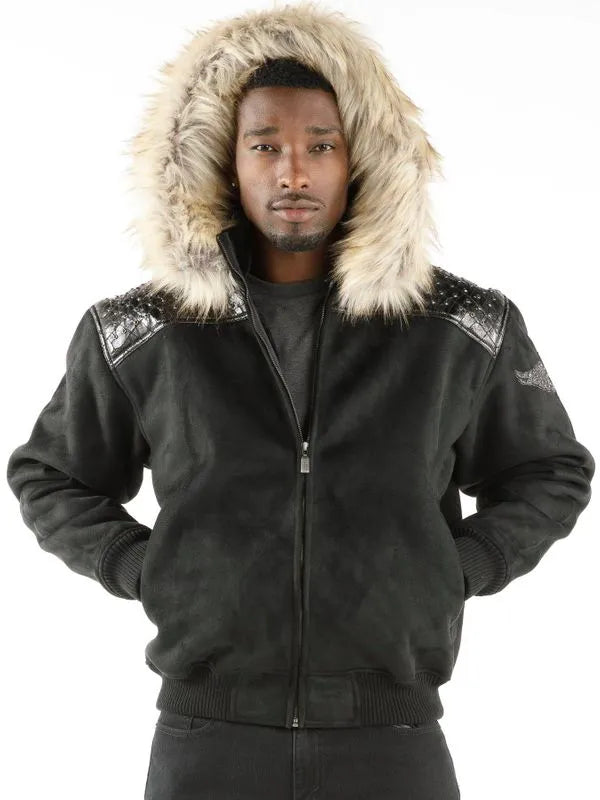Pelle Pelle Mens Airborne Black Hoodie image 0