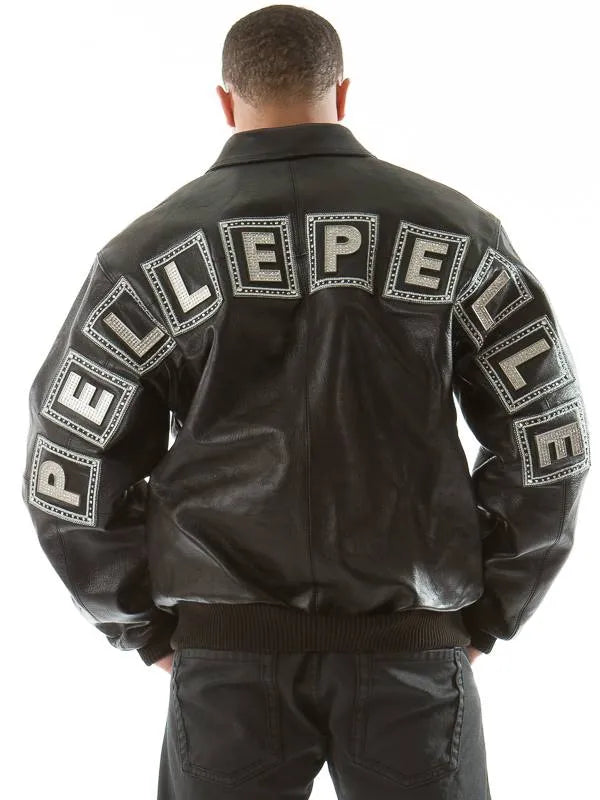 Pelle Pelle Mens Black Jeweled Jacket image 1