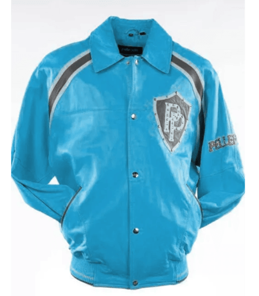 Pelle Pelle Bright Turquoise Varsity Jacket image 0
