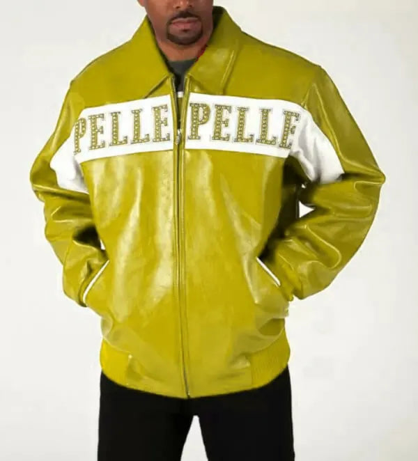 Pelle Pelle Yellow White World’s Best 1978 Studded Jacket image 0
