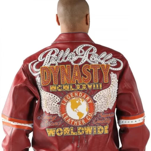 Worldwide Dynasty By Pelle Pelle Maroon Jacket image 0