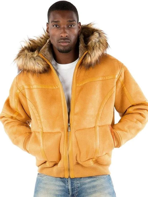 Pelle Pelle Mens Signature Yellow Wool Jacket image 0
