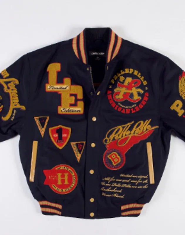 Pelle Pelle American Legend Limited Edition Dark Blue Varsity Jacket image 0