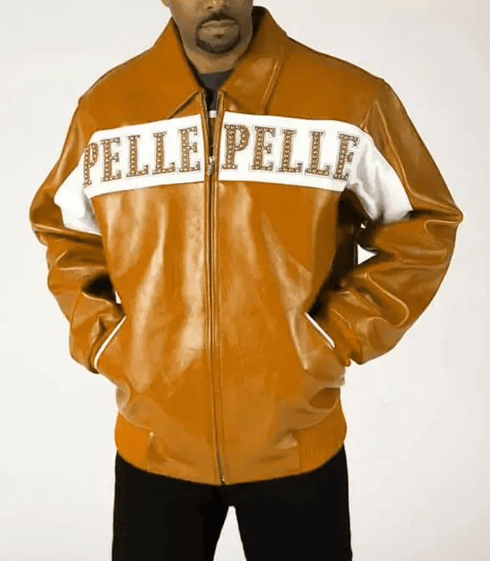 Pelle Pelle Mustard White World’s Best 1978 Studded Jacket image 0