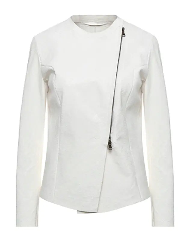 Pelle Pelle Biker Ovine White Leather Jacket image 0