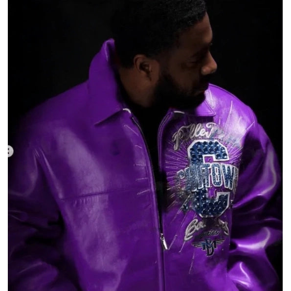 Pelle Pelle Chi-Town Purple Leather Jacket image 0