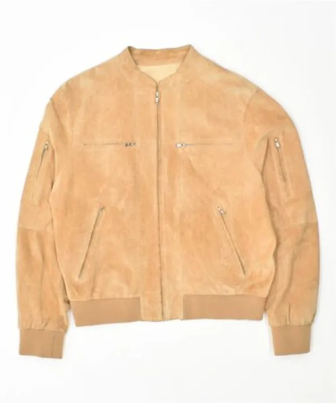 Pelle Pelle Vintage Men’s Brown Bomber Jacket image 0