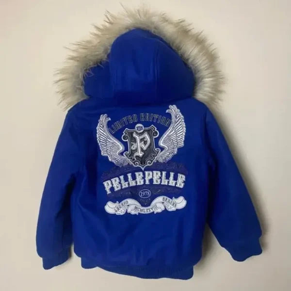 Pelle Pelle Kids Blue Limited Edition Wool Jacket image 1