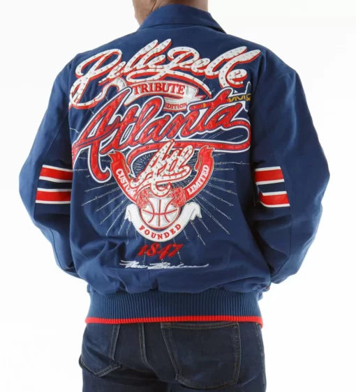 Pelle Pelle Blue Atlanta Tribute Special Cut Jacket image 0