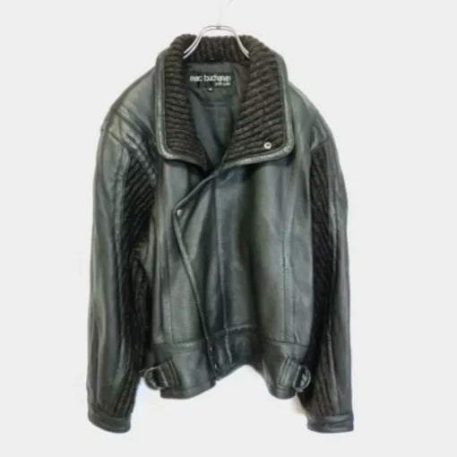Marc Buchanan Pelle Pelle Sheep Black Leather Jacket image 0