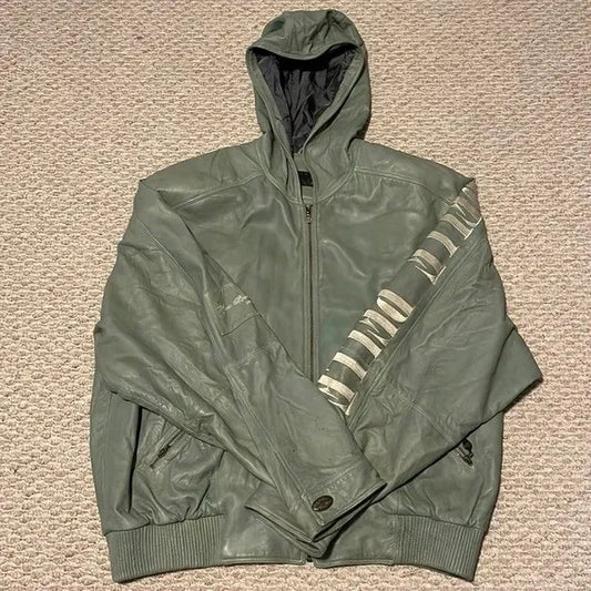 Men’s Leather Pelle Pelle Hoodie Jacket image 0