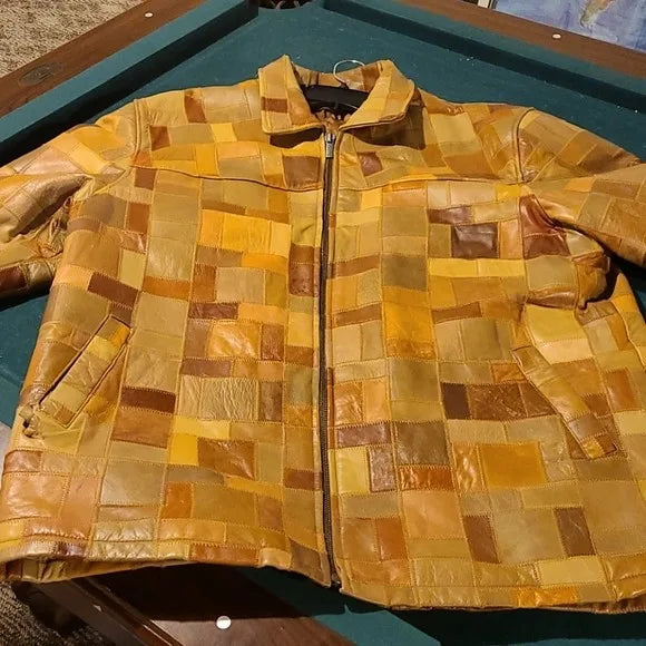 Pelle Pelle Plaid Leather Jacket image 0