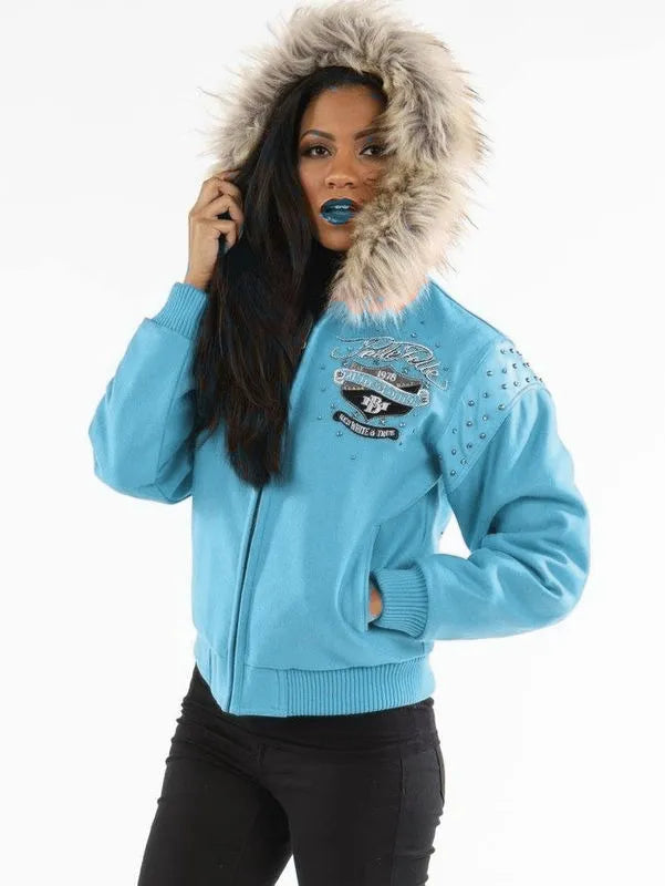 Pelle Pelle Womens Signature Sky Blue Jacket image 0