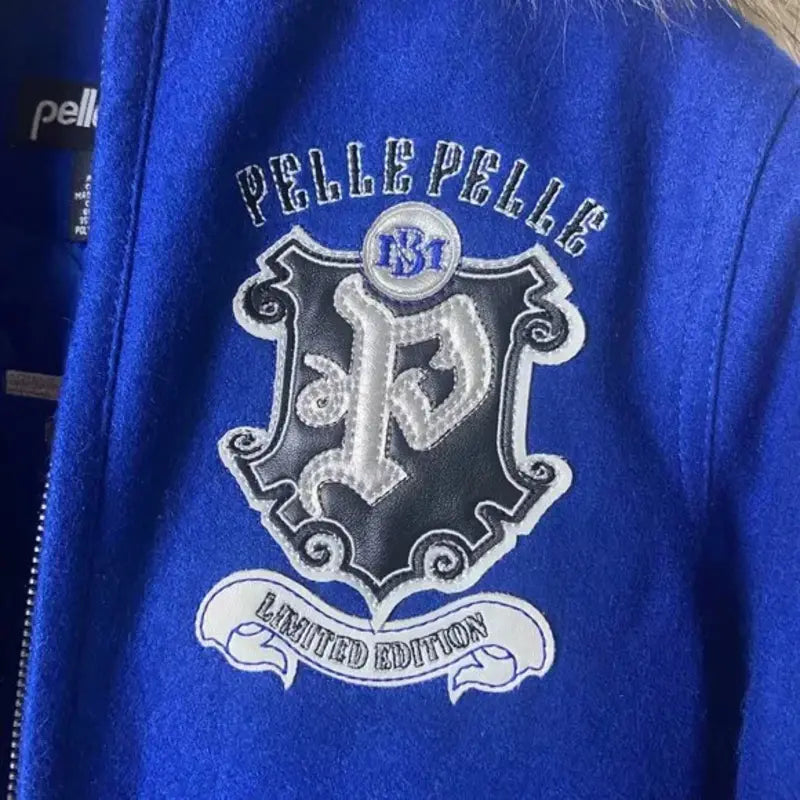 Pelle Pelle Kids Blue Limited Edition Wool Jacket image 2