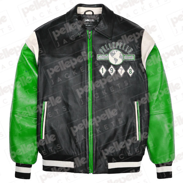 World Famous Soda Club Green Plush Jacket image 0