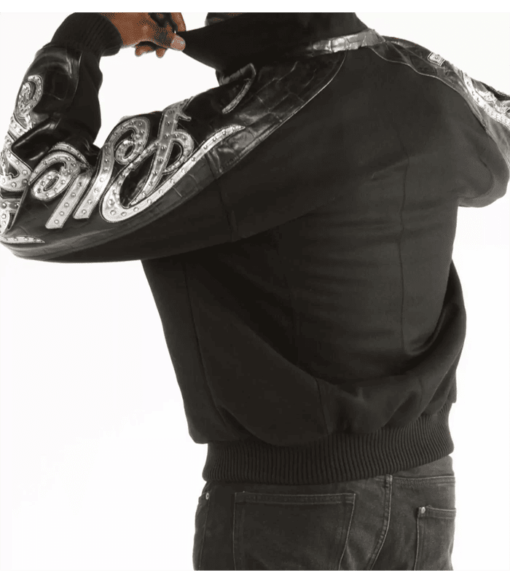 Pelle Pelle Men Black Studded Wool Jacket image 0