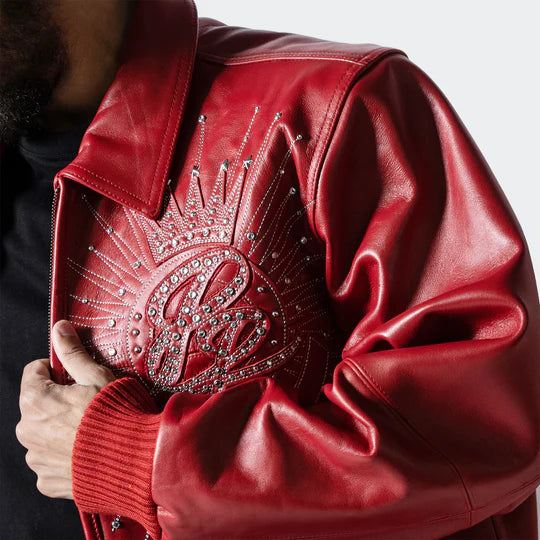 Men’s Pelle Pelle American Legend Leather Jacket Red image 2