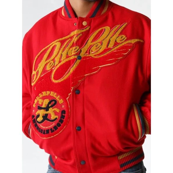 Pelle Pelle American Legend Signature Red Varsity Jacket image 0