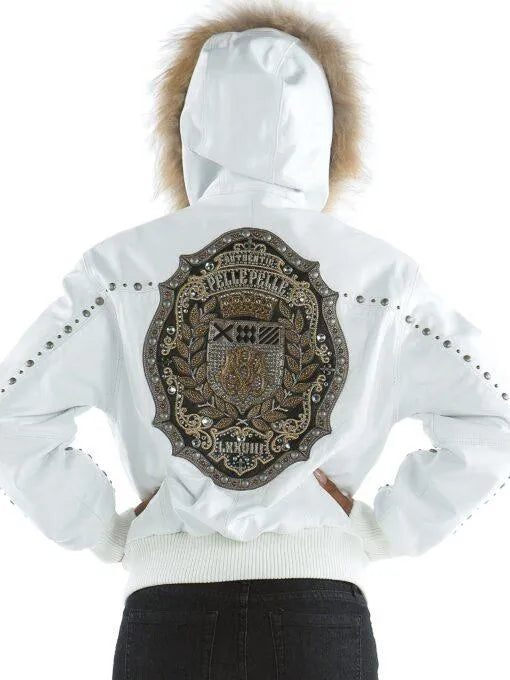 Pelle Pelle Ladies Mb Emblem White Jacket image 1