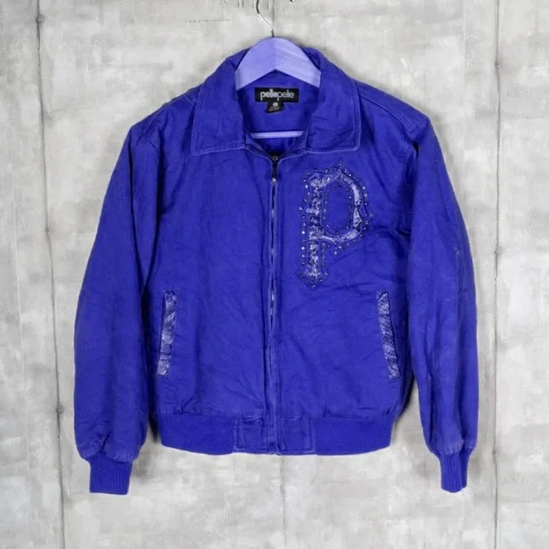 Pelle Pelle Marc Buchanan Womens Vintage Light Blue Jacket image 0