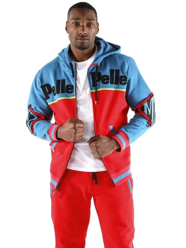Pelle Pelle Mens Vintage Red & Blue MB Tracksuit image 0