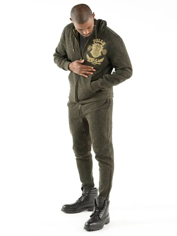 Pelle Pelle Mens Fortune Favors The Bold Olive Tracksuit image 1