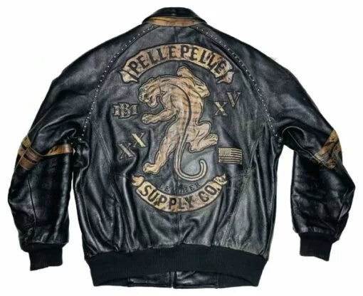 Pelle Pelle Vintage Studded Tiger Leather Jacket image 1