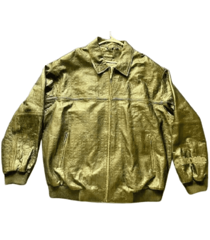 Pelle Pelle Mens Vintage 90s Marc Buchanan Alligator Leather Jacket image 0
