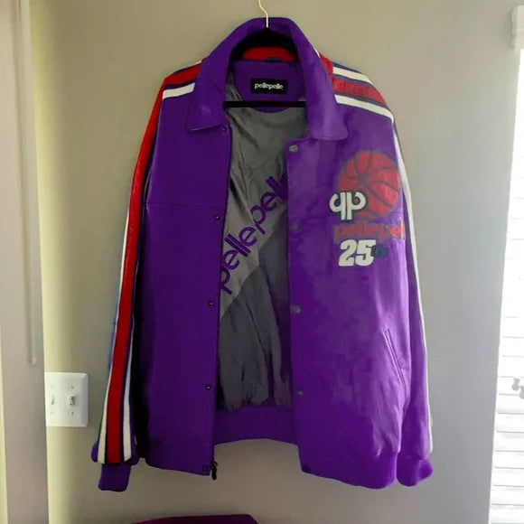 Pelle Pelle Vintage Basketball Purple Jacket image 0