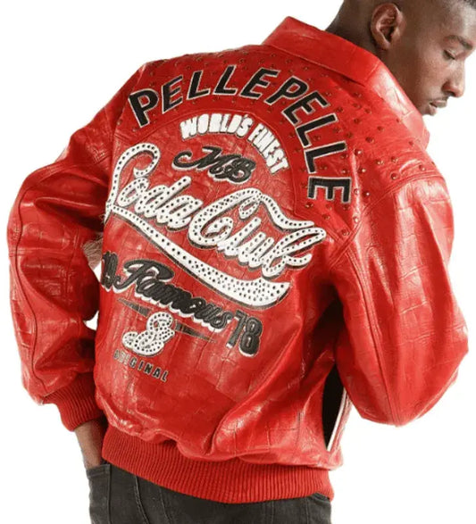 Soda Club Pelle Pelle Red Leather Jacket image 0