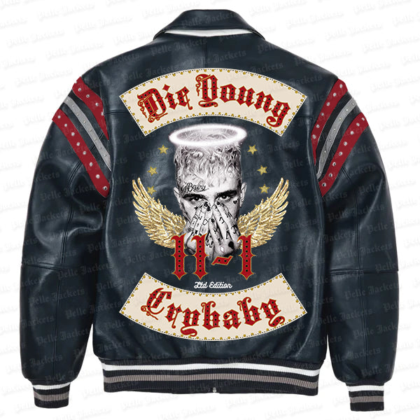 Lil Peep Legends Never Die Black Jacket image 1