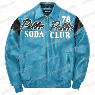 Pelle Pelle Soda Club Plush Turquoise Jacket image 0