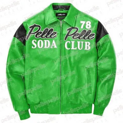 Pelle Pelle Soda Club Plush Green Jacket image 0