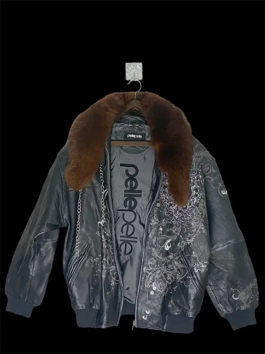 vintage pelle pelle marc buchanan leather jacket image 0