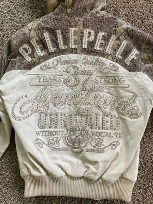 Pelle Pelle Snake Print Leather Jacket image 1