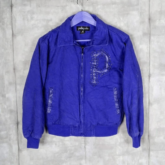 Marc Buchanan Pelle Pelle Womens Vintage Light Blue Jacket image 0