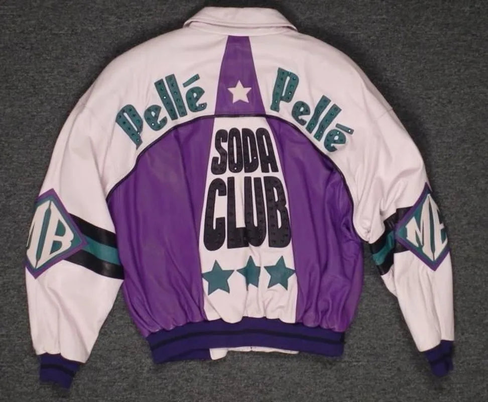 Pelle Pelle Soda Club Leather Varsity Jacket image 1
