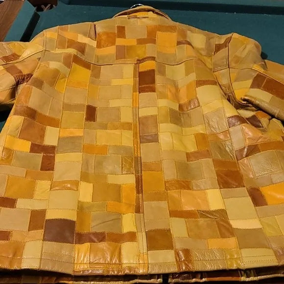 Pelle Pelle Plaid Leather Jacket image 1