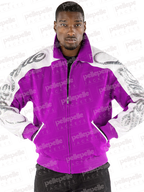 Pelle Pelle Scripted Purple Jacket image 0