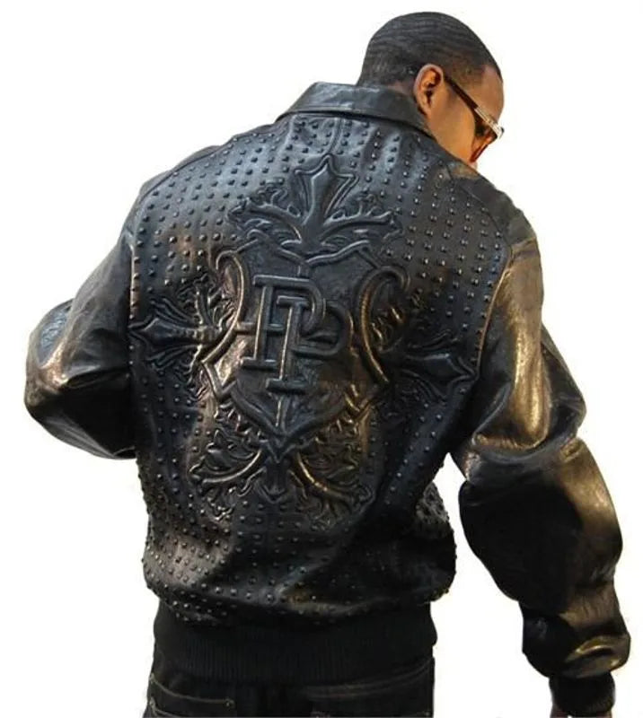 Pelle Pelle Embossed Leather Jacket image 0