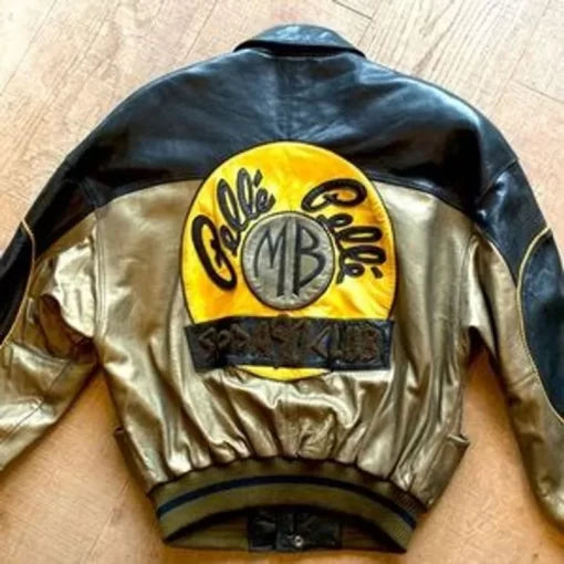 Men Marc Buchanan Pelle Pelle Vintage 90’s Leather Varsity Jacket image 0