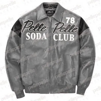Pelle Pelle Soda Club Plush Gray Jacket image 0