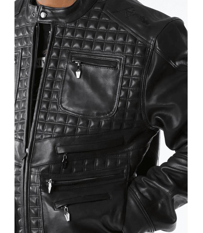 Pelle Pelle Mosaic Black Burnish Jacket image 2
