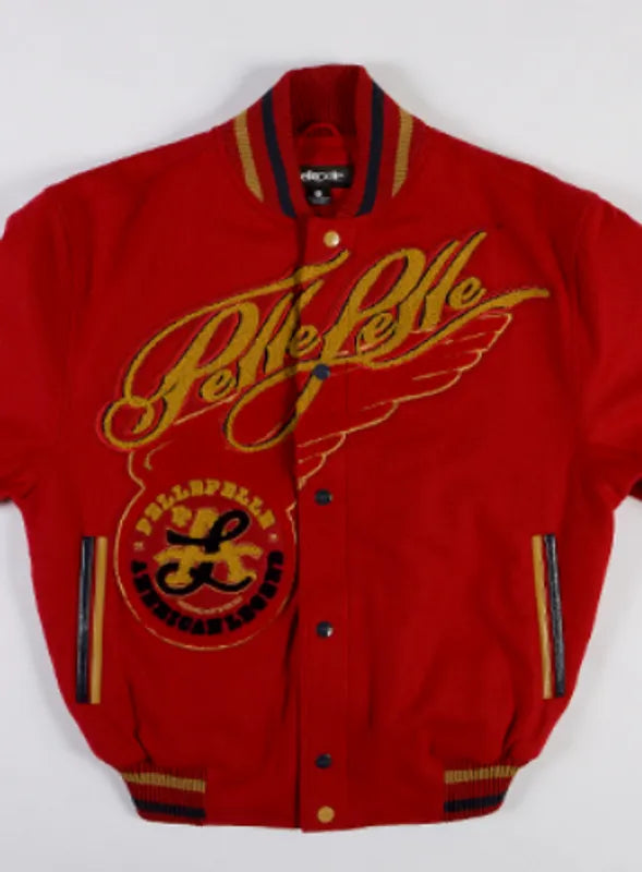 Pelle Pelle Red Varsity Wool Jacket image 0