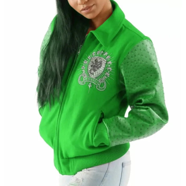 Pelle Pelle Ladies Green Immortal Worldwide Revolution Jacket image 0
