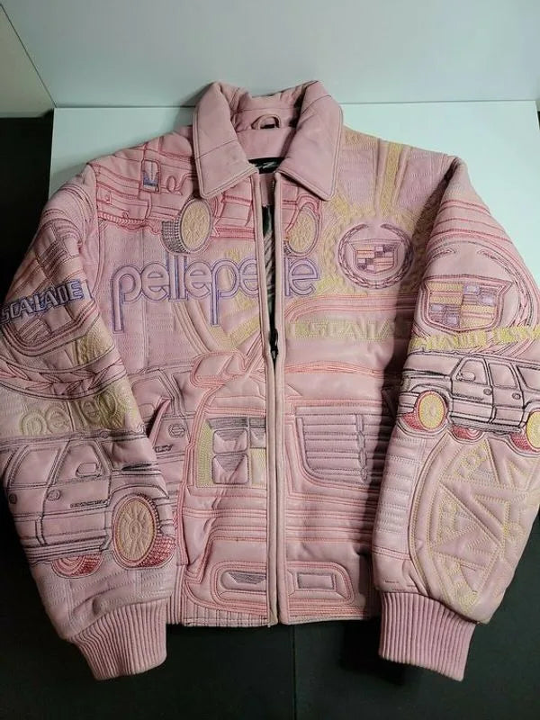 Pelle Pelle Artsy Pink Leather Jacket image 0
